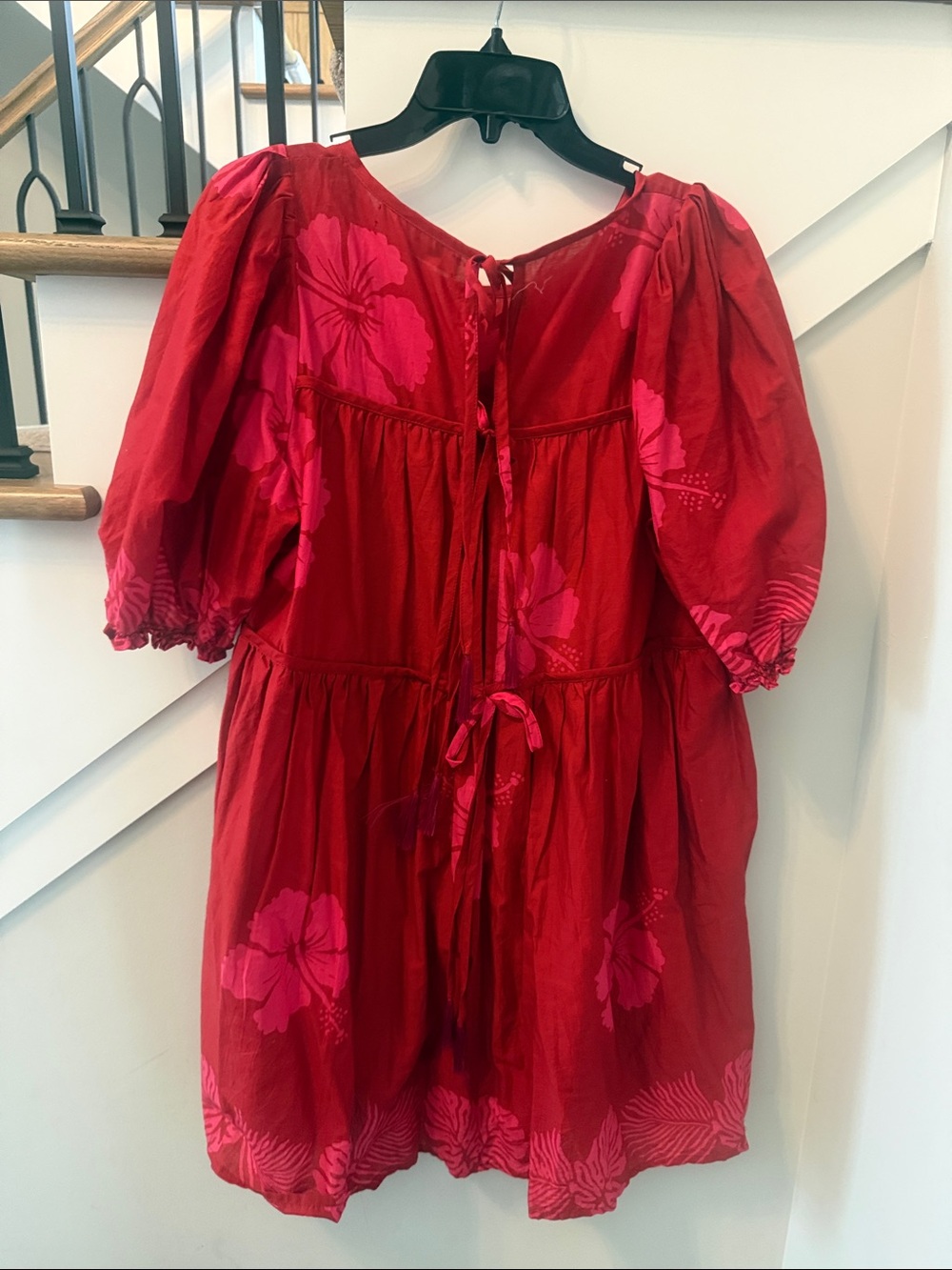 Natalie Martin Haley Dress In Hibiscus Dragonfruit Batik - Picture 6 of 6